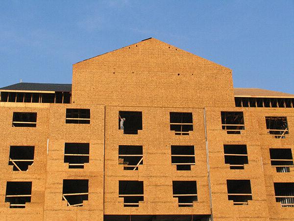 Building Panel Construction Against Blue Sky